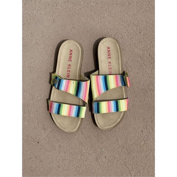 Ann Klien Sandals for Women Yellow Blue Green Size 10 - Picture 8 of 8